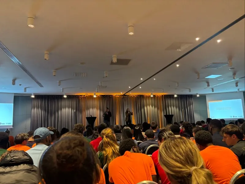 Auditorium full of apprentices during the opening talks
